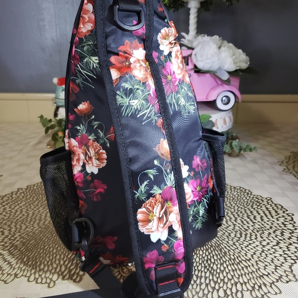 Mosiso Backpack Crossbody Shoulder Bag Flower Pattern - Picture 2 of 5